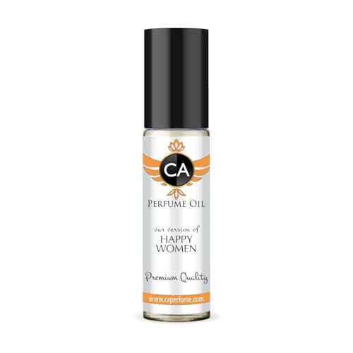 CA Perfume Impression of Happy Women Eau De Parfum Floral Fruity Scent Long Lasting Perfumes for Women Travel Size TSA Ready for Day and Night Wear 0.33 Fl Oz 10ml