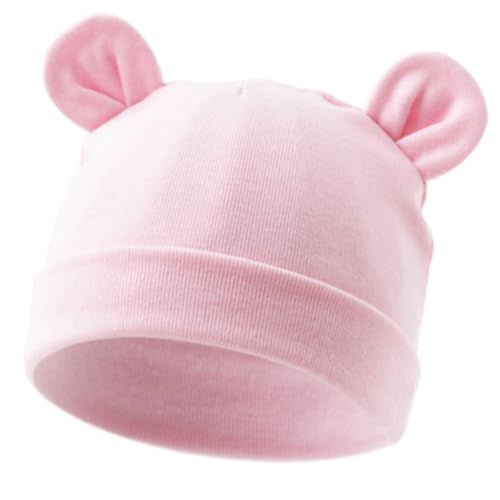ffgguuiic Double Layer Baby Hat with Lovely Ears Designing for 0 to 2 Years Infants Toddler Unisex Solid Color Warm Bonnet Caps