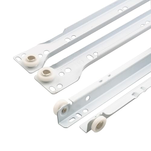 Prime-Line MP7213 Bottom Mount RV and Mobile Home Drawer Slides White (1 Set)
