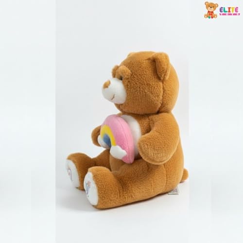 Image of Rainbow Teddy Bear Soft Toy 55 cm | Big Plush Teddy with Rainbow Cushion | Large Huggable Stuffed Bear for Kids | Birthday Gift Soft Toy