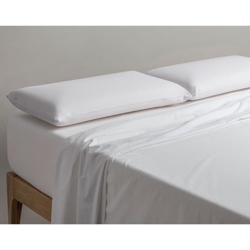 Velfont Almohada Viscofresh Termorreguladora - 70 cm, Firmeza Media-Baja, 100% Algodón, Viscoelástica, Boca Arriba