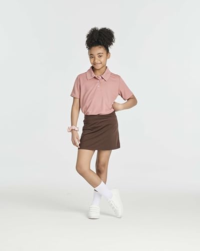 Image of 3 Pack Girls' Mesh Polo Shirts Short Sleeve Collared School Uniform Tops