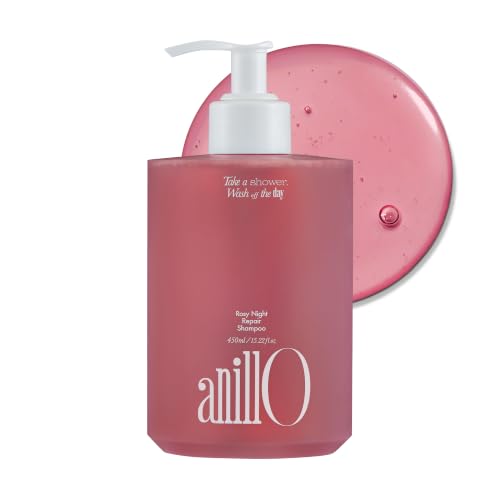 Image of ANILLO Ceramide Shampoo for Damaged Colored Hair, Rosy Night, 15.22 fl oz
