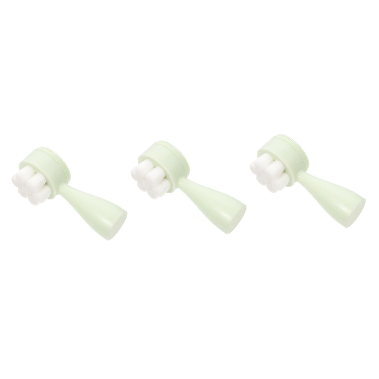 FRCOLOR Cepillo Facial De Limpieza Profunda De 3 Piezas Cepillo De Limpieza Facial Doble Para Todas Las Edades.