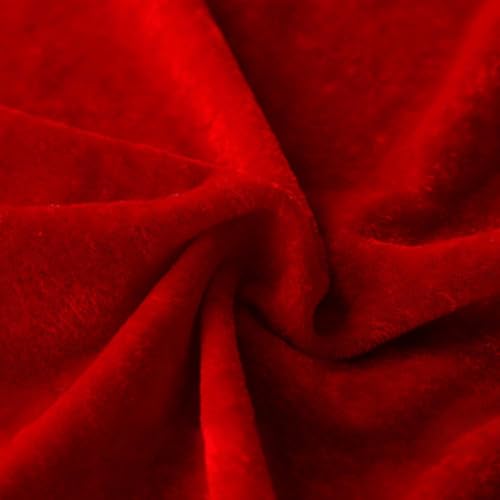 Wambere 50 cm x 160 cm Tela por metro Tela para ropa Tela para coser, telas para manualidades, telas decorativas para manualidades artísticas, telones de escenario, ropa, decoración festiva, Rojo