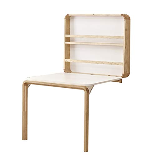 Wall Mount Table Folding, Wood Folding Card Table, Stable Sturdy Construction, Wall Mounted Desks For Small Spaces, Easy To Assemble, Heavy Duty Table #TOP9