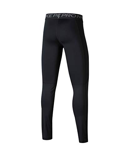 Nike Kids Boy's Pro Tights (Little Kids/Big Kids) Black/White MD (10-12 Big Kids)2