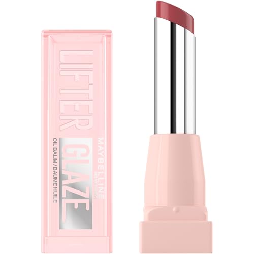 Maybelline New York Lifter Glaze Lip Oil Balm Up to 24HR Hydration Plumping for Fuller Lips Hyaluronic Acid & Acerola Cherry Extract for Ultra-Comfortable Shine Shade: Berry Haze