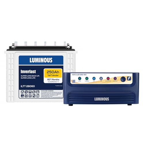 Luminous Inverter & Battery Combo for Home, Office & Shops