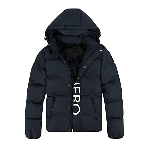 MADHERO Men's Puffer Jacket Water-Resistant Insulated Down Alternative Outerwear Coats