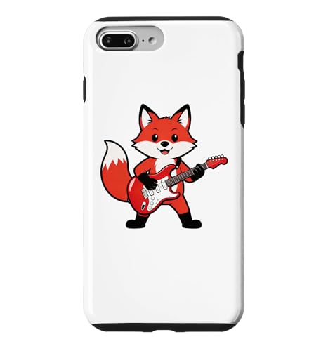 Vintage Red Fox Punk Music Playing Guitar �X�}�z�P�[�X iPhone 7 Plus/8 Plus �p