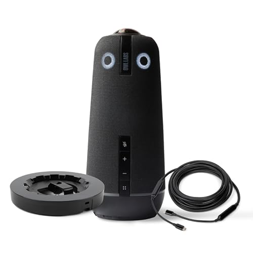 Image of Owl Labs Meeting 4+ Premium Pack - 360 Degree, 4K Smart Video Conference Camera, Microphone, and Speaker (Includes Accessories and Warranty)