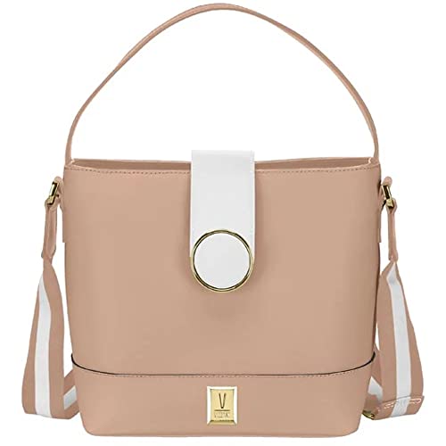 Bolsa Feminina Crossbody Nude Branco Vizzano 10002.1