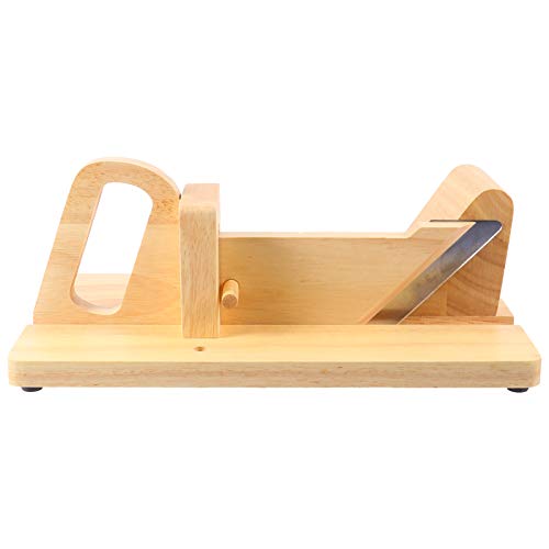 DOITOOL Sausage Cutter Wooden Sausage Slicer for Slicing Chorizo Pepperoni More Dried Meat Kitchen Gadget