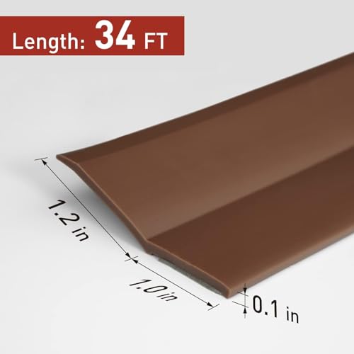 Garage Door Seal Top and Sides, 34 FT Garage Door Weather Stripping, Universal Weatherproofing Insulation Kit, Prevents Drafts, Easy Installation, Energy Saving Trim Seal by Apoctsddo - Image 3