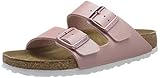 synthetic BIRKENSTOCK Damen Sandales Arizona Birko-Flor ICY Metallic Old Rose Slides, 37 EU