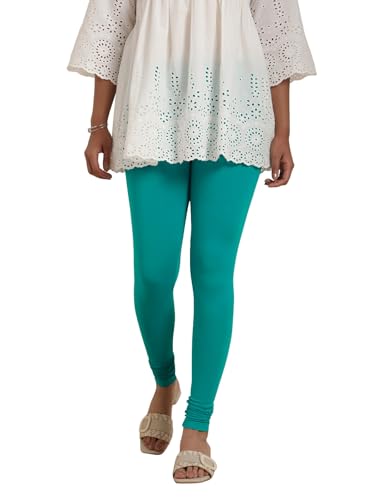 Image of TWIN BIRDS Tailored Cut and Classic Fit Super Stretchable Elastane Fabric Churidar Leggings for Women