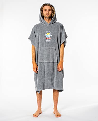 Image of Rip Curl Changing Poncho Hooded Towel, Icons Grey