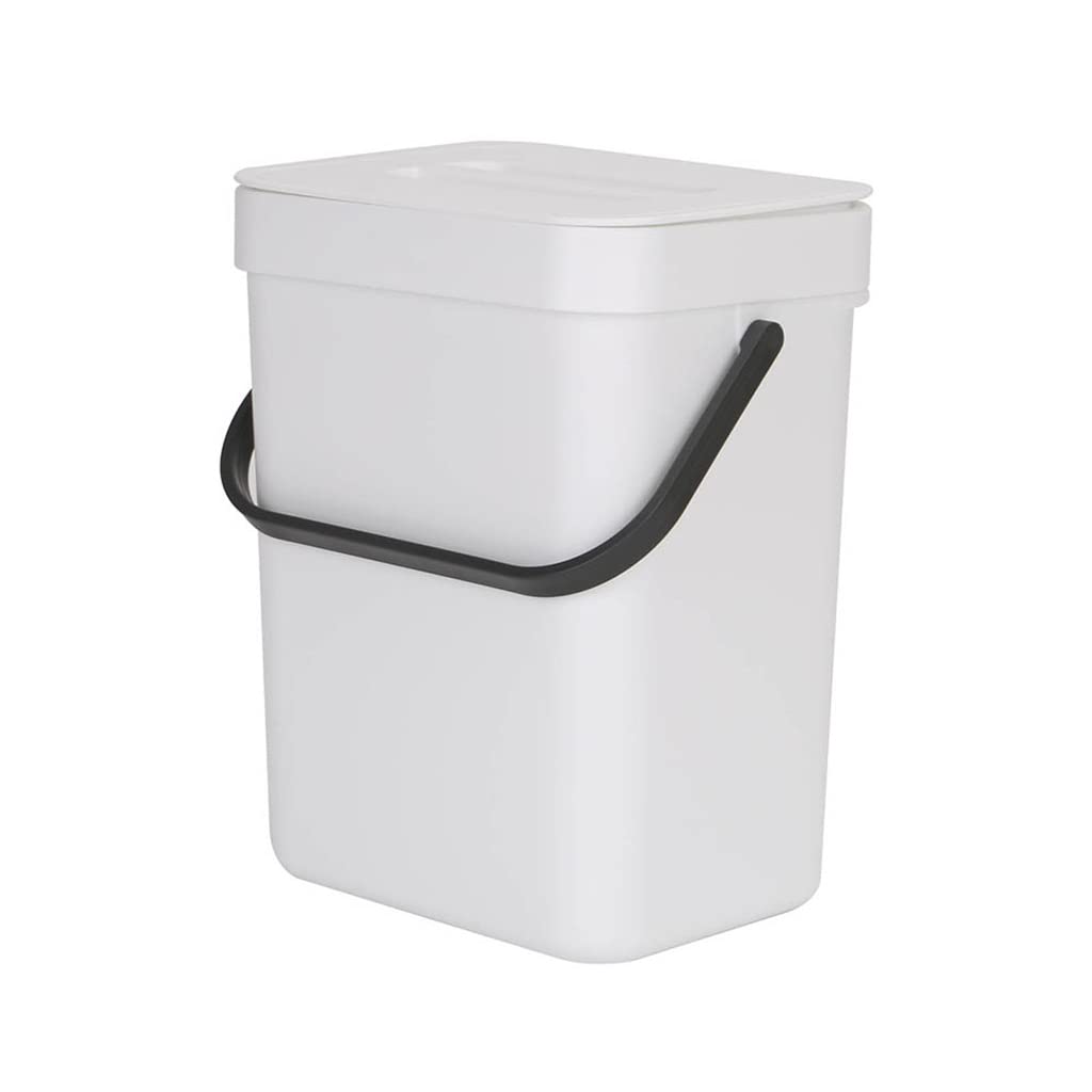 Wall Mounted Kitchen Trash Can Punch-Free Folding Cabinet Waste Bin Plastic Hanging Home Living Room Recycle Dustbin Garbage Can(D)