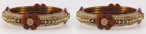 Image of NMII Viral Multi Colour Glass Bangles with Golden Ghungroo Charms & Stone Work For Women & Girls | Fancy Designer Glass Bangle | Traditional Chudi | Kanch Ki Churi | Stylish Ghungroo Bangle For Women