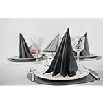 Set de 6 servilletas de Tela Suaves Color Gris Oscuro I 100% algodón orgánico sostenible con certificación Gots I Tamaño 45x45 cm I para Fiestas, Navidad, cenas, decoración de Mesa 13 Set de 6 servilletas de Tela Suaves Color Gris Oscuro I 100% algodón orgánico sostenible con certificación Gots I Tamaño 45x45 cm I para Fiestas, Navidad, cenas, decoración de Mesa
