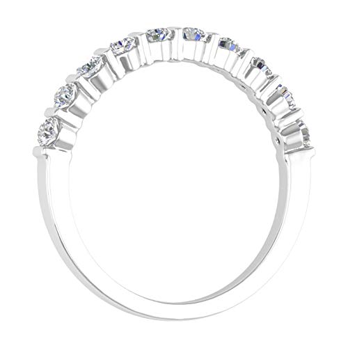 14K Gold Channel Set Diamond Wedding Band Ring (1/2 Carat)2