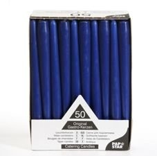 Papstar 17965 Lot de 100 bougies Bleu foncé