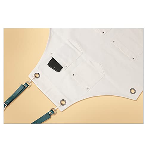 Tablier cuisine anti-taches 4 poches pour protéger vos vêtements - 8