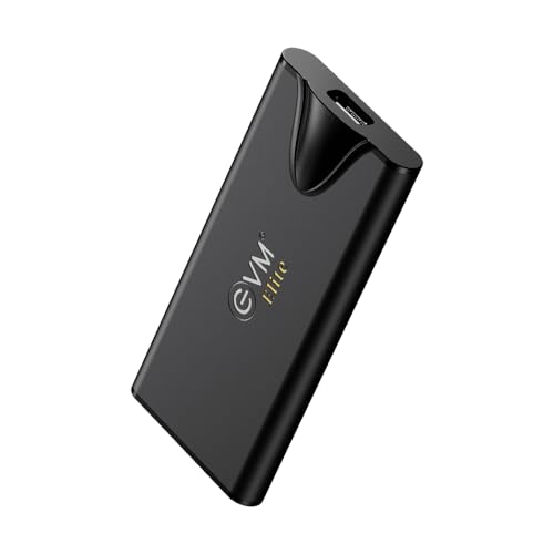 EVM Elite EnSave Pro External SSD 1TB with 2000 Mb/s Read & 1800 Write - Smallest Portable SSD - USB 3.2 Gen 2x2 USB-C - 10 Years Warranty (EPSSDPro/1T)