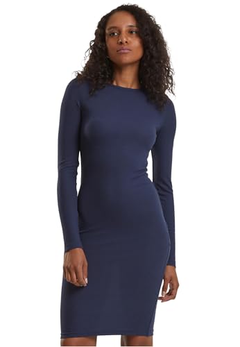 Urban Classics Vestido Mujer Acanalado Mujer Vestido Corto Azul Marino 3XL