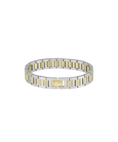 Lacoste Two-Tone Stainless Steel Crystal Bracelet for Men