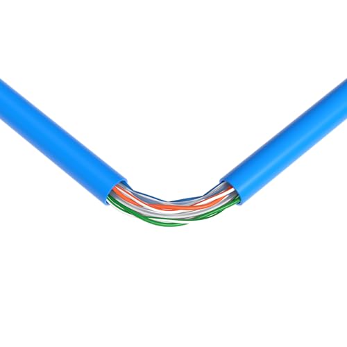 Cable Ethernet CAT6 UTP 500ft 23AWG CCA Azul miniatura 4