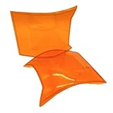 トヨタ ハイエース 200系 4～8型 対応 ヘッドライト ウインカー USルック コーナーレンズ カバー ガード 専用設計 アンバー/オレンジ レンズ 簡単取り付け HIACE カスタム品 [並行輸入品]