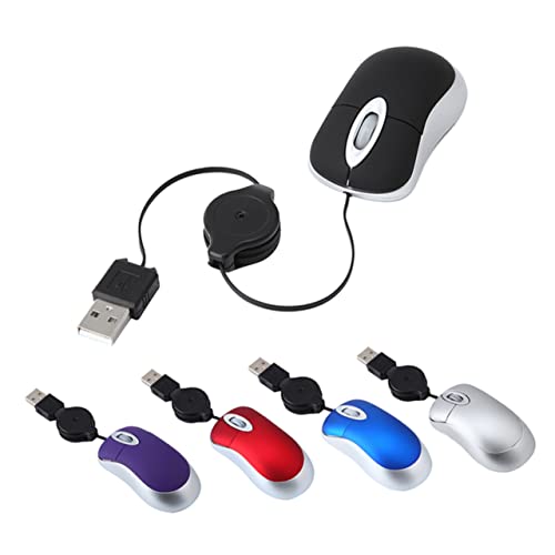 Ratón de computadora ambidiestro de 1600 dpi con cable para un control óptico preciso 4