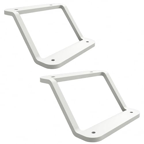 Oshianna Deer Feeder Replacement Bracket Compatible with Wildgame Innovations, Heavy Duty Feed Dispenser Mounting Support, Outdoor Hunting Feeder Accessory for Farm Ranch Wildlife Use (1, White)