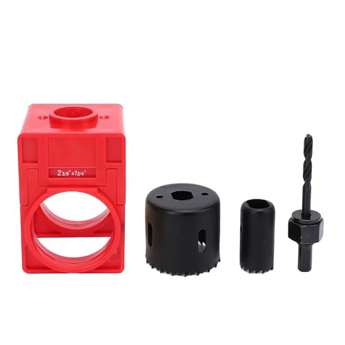 Kit de instalación de cerraduras para puerta con plantilla ajustable miniatura 1