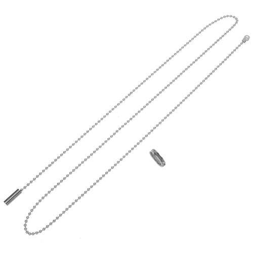 MAGICLULU Chaîne de Tirage pour Ventilateur de Plafond Chaîne Perles Décorative Argentée Accessoire Extensible pour Lampes Murales Appliques et Lampes de Chevet Installation Facile