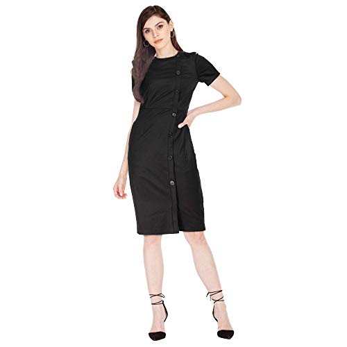 Image of Van Heusen Women's 62% Polyester, 34% Viscose and 4% Spandex A-Line Knee-Length Dress