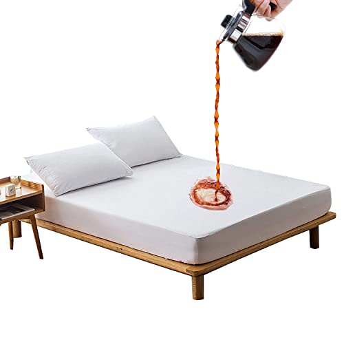 ZenPur - Protège Matelas 140x190 Imperméable - Alese Housse Matelas 140x200 100% Imperméable Forme Drap Housse - Protection Matelas Anti Acarien, Anti-Moisissures & Anti-Bactérien - Made in Europe