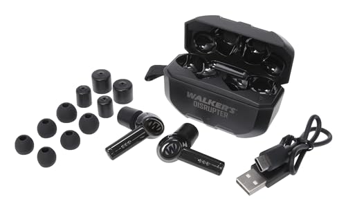 Walker's Disrupter Bluetooth Earbuds - Hunting Range Shooting Active Lifestyle Ear Protection Hearing Enhancement Noise-Cancelling Rechargeable Wireless Electronic Earbuds by Walker's - Image 2