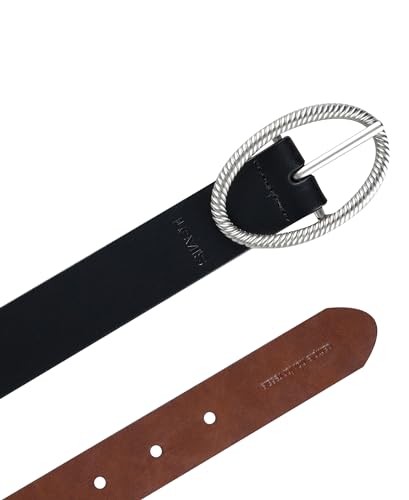 Levi's Women's Two-in-One Reversible Twisted Centerbar Casual Leather Jean Belt Flip-to-Reverse Buckle4