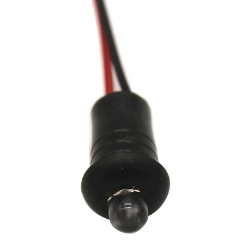 Image of 2 Pair 4 PCS Car Red Alternating LED Light 12V Flashing Dummy Universal Car Alarm Dash Mount LED Light