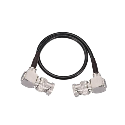 Image of Superbat Thin 3G /6G /12G SDI Cable 1ft BNC Cable 75 Ohm Precision SDI Video Cable Right Angle Supports HD-SDI /3G-SDI /4K /8K Monitor Surveillance DVR Recorder