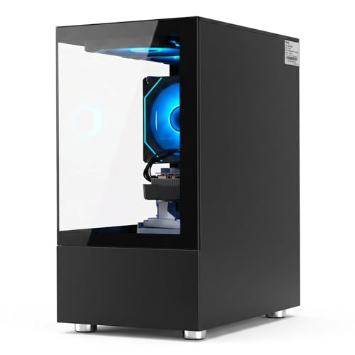 Image of LXZ Gaming PC Desktop - Ryzen 5 4500 Gaming Desktop PC, Radeon RX 560 4GB GPU, 16GB DDR4 RAM, 512GB NVMe SSD, Prebuilt Tower Computer for Gaming, Office, Streaming & Home Business