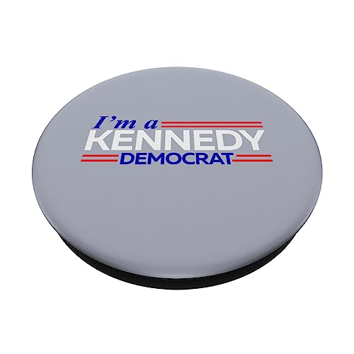 I'm A Kennedy Democrat RFK 2024 Political PopSockets Swappable PopGrip, Black - Image 2