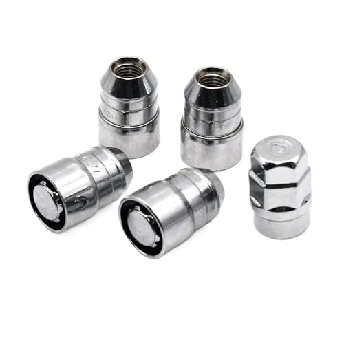 ホイールナッ M12x1.5 車用ロックホイールナット 車用盗難防止スチールホイールロックラグナット タイヤクロームロックナットに対応