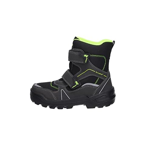 Lurchi Jungen Kolt-sympatex Schneestiefel, Black Neon Yellow Cover