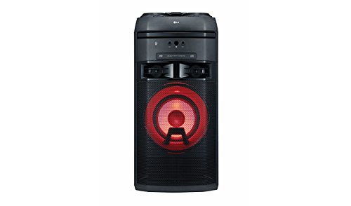 Image of LG OK55 500W, for Karaoke Playback, Recording, Echo Effects and Vocal Effects, DJ Effects, DJ Wheel, DJ Loop, Party Thruster, DJ Pad and Multi-Color Lighting, Bass Blast, LG XBOOM App (Black)