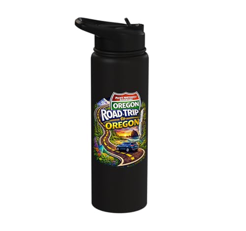 Road Trip To Oregon Stainless Steel Insulated Water Bottle