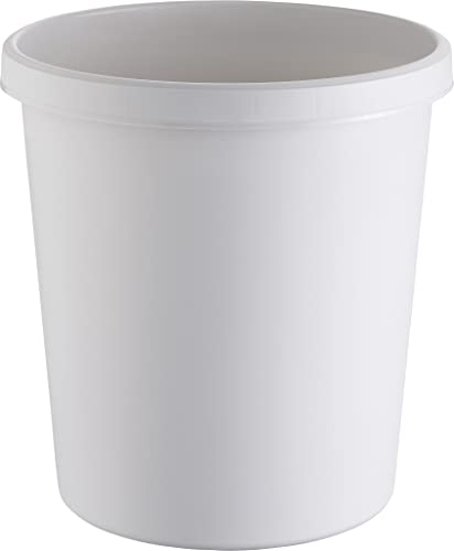 Corbeille à papier jaune 45 l Helit grand volume plastique